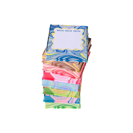 Boxed Sorority Marbled Note Pad