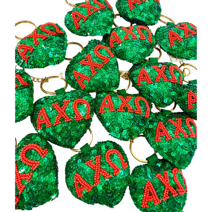 Sorority Sequin Heart Charm