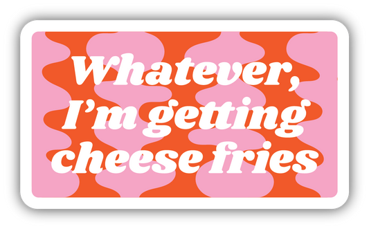 Cheese Fries Retro Decal