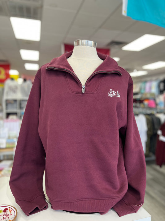 Women's State Script Quarter Zip