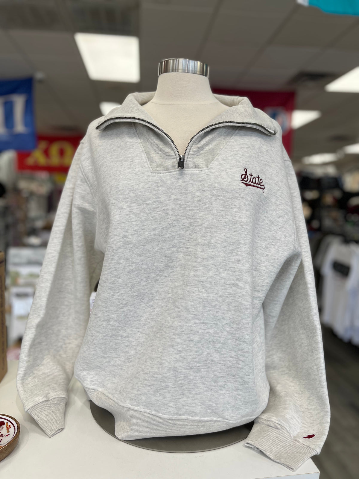 Women's State Script Quarter Zip