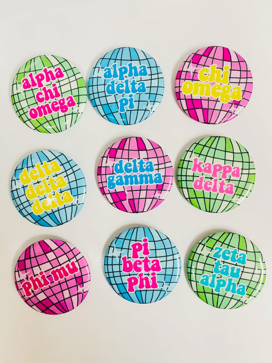 Sorority Disco Button