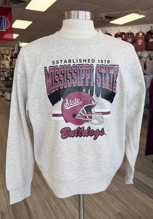 Old School Football Helmet Crewneck