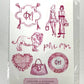Sorority Sisterhood Sticker Sheets