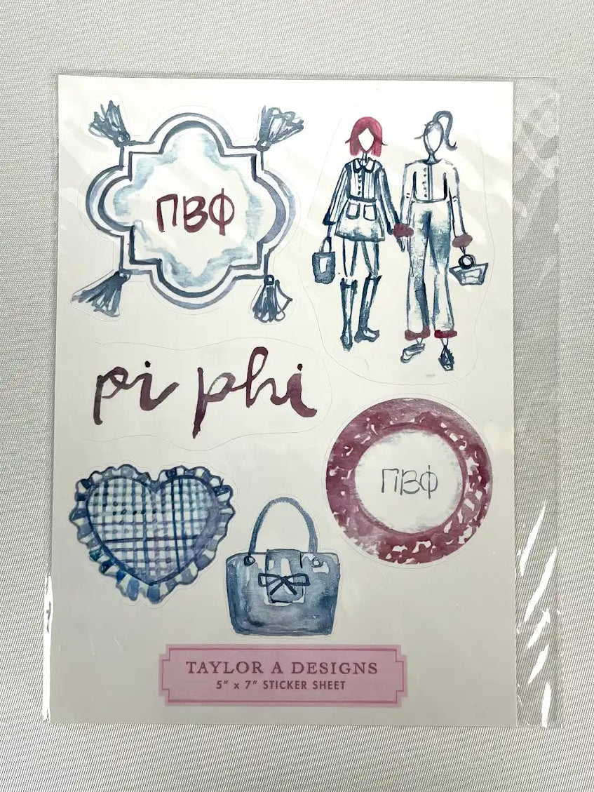 Sorority Sisterhood Sticker Sheets