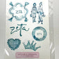 Sorority Sisterhood Sticker Sheets