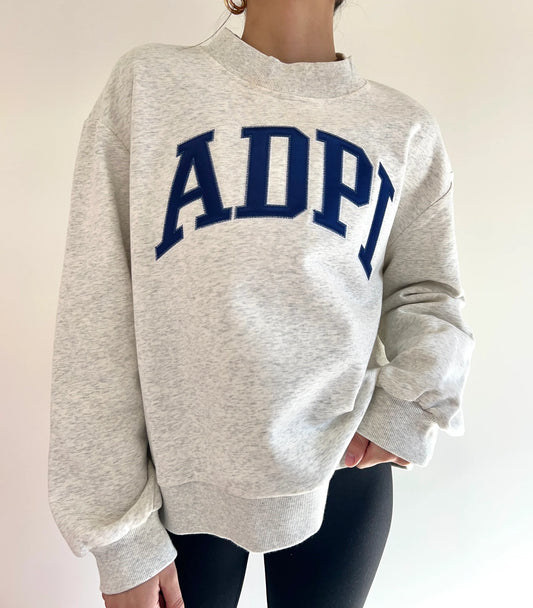 Sorority Mock Neck Sweatshirt