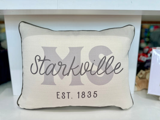 Starkville Grey Tone Pillow