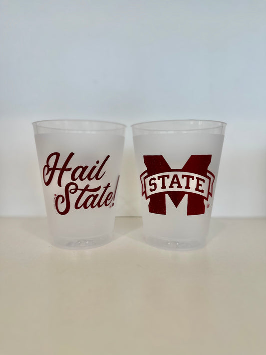 Hail State M Banner Frost Flex Cups