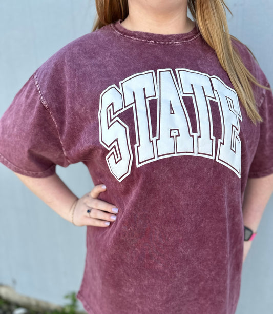 State Puff Oversized Band Tee