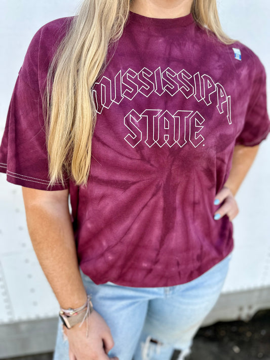 Mississippi State Tie-Dye Tee