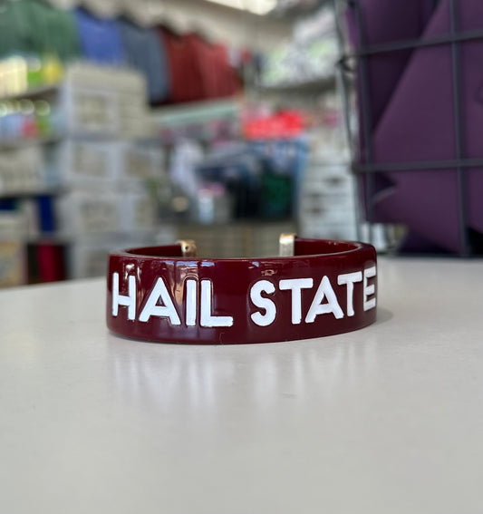 Hail State Resin Cuff Bracelet
