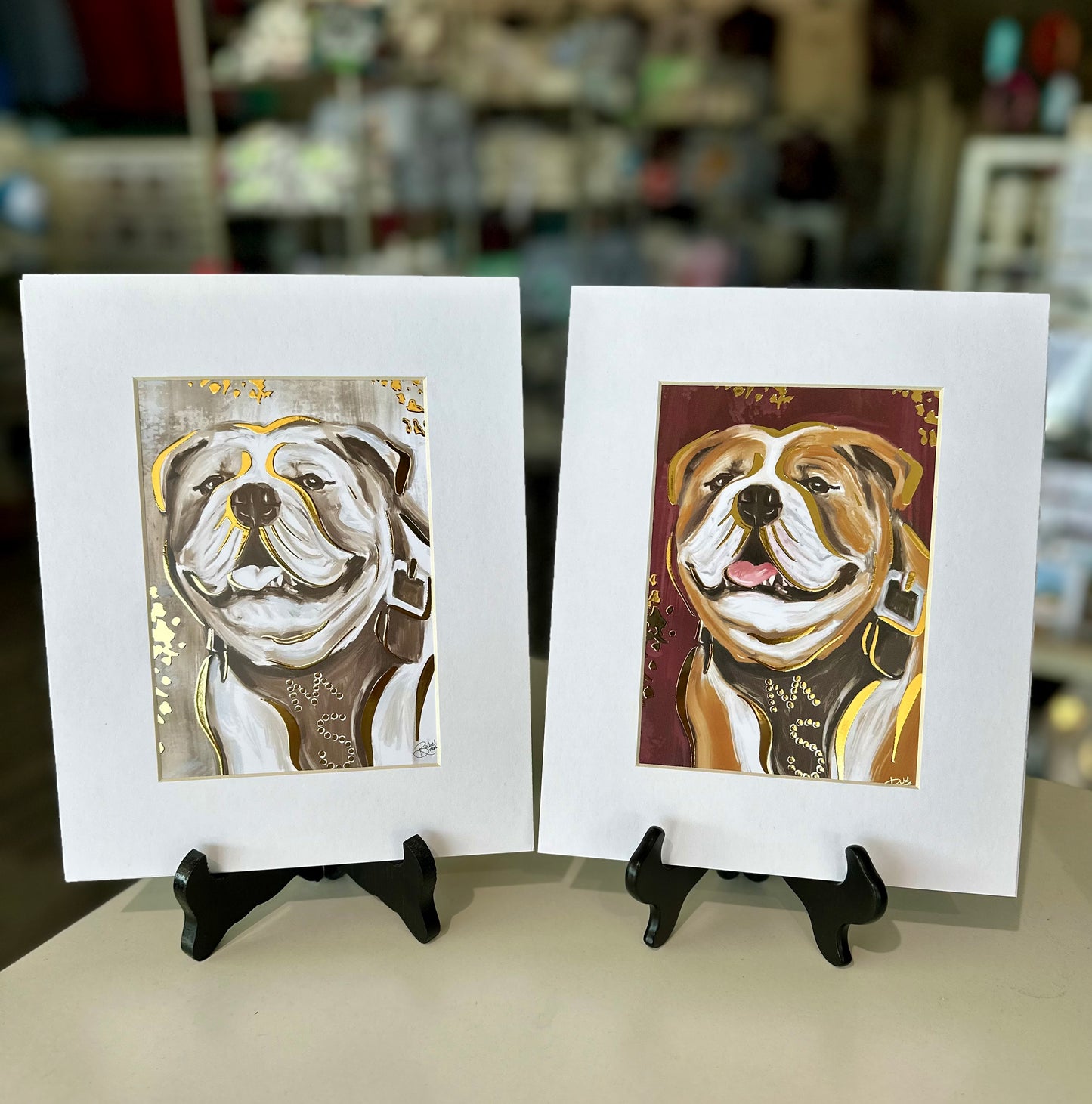 Gold Leaf Bully Print