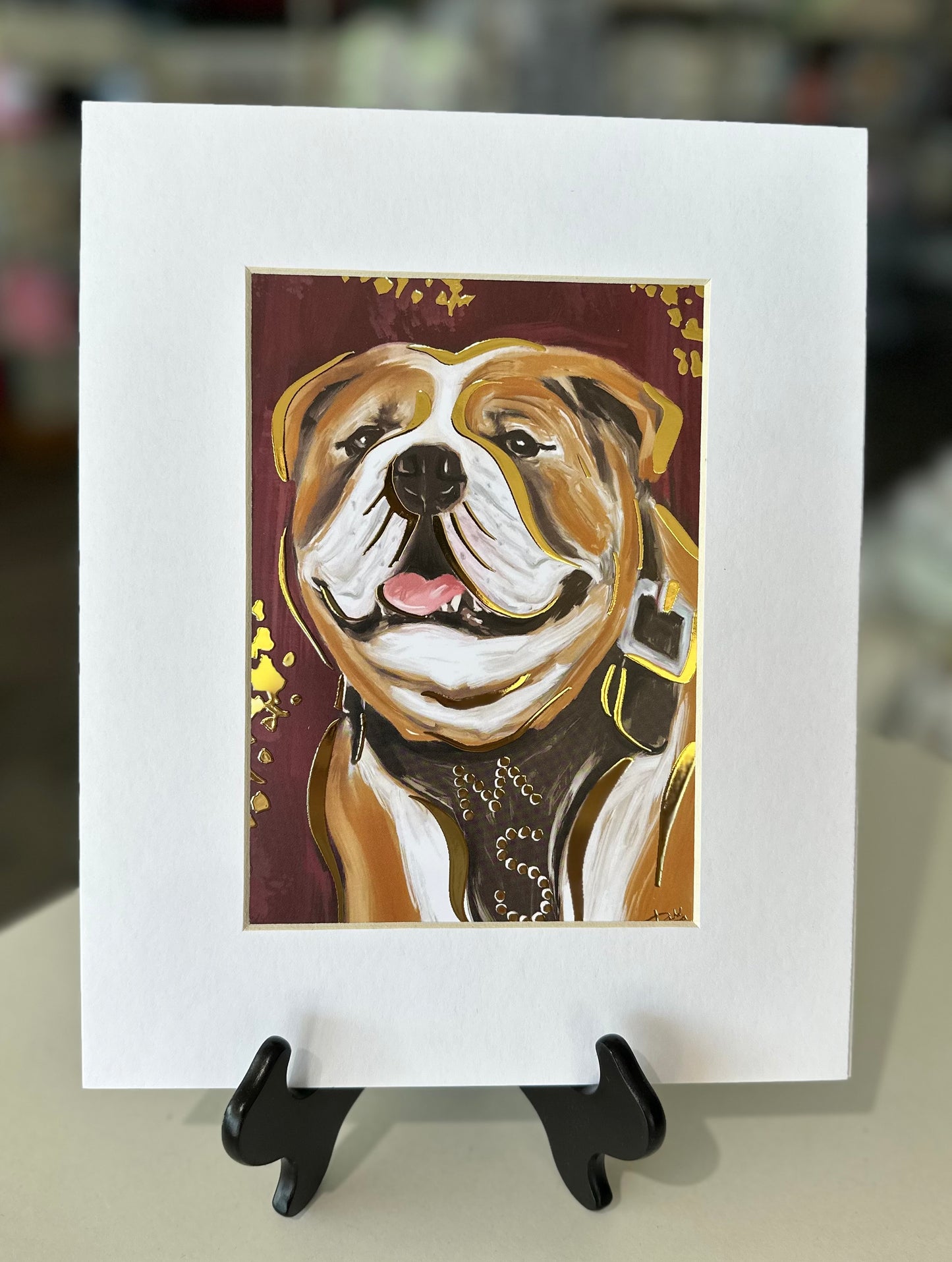 Gold Leaf Bully Print