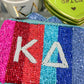 Multicolor Sorority Beaded Pouches