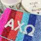 Multicolor Sorority Beaded Pouches
