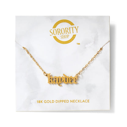 Old English Sorority Necklaces