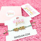 Sorority Gold Letter Cinch Bracelet