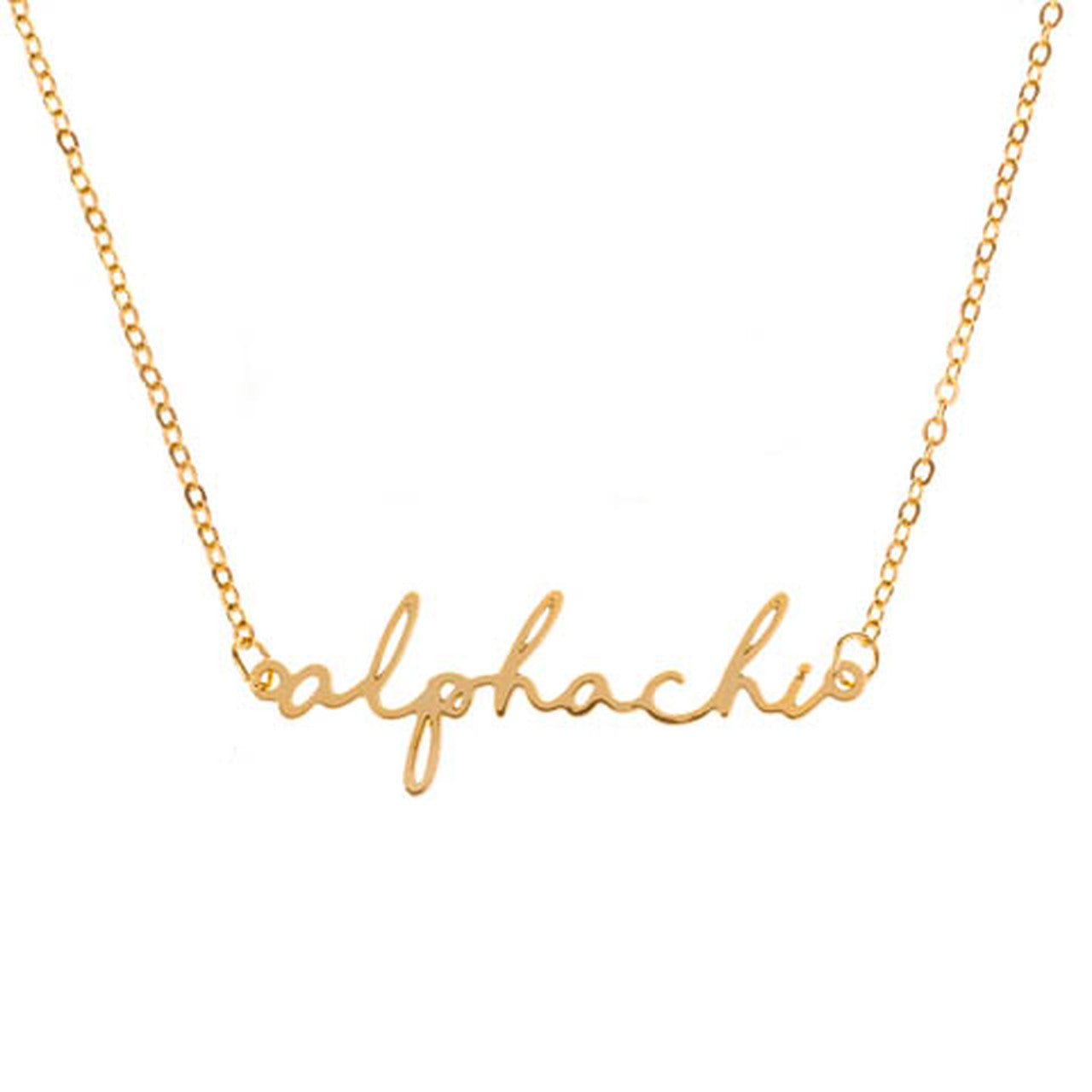 Sorority Script Necklaces