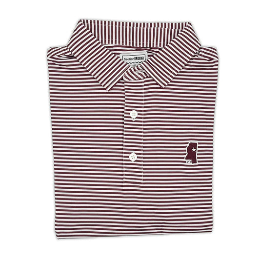 Star State Striped Polo