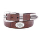M Banner Conch Leather Belt