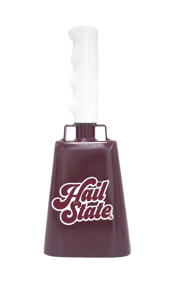 Boxed: Medium Maroon BullyBell with Maroon Hail State Decal