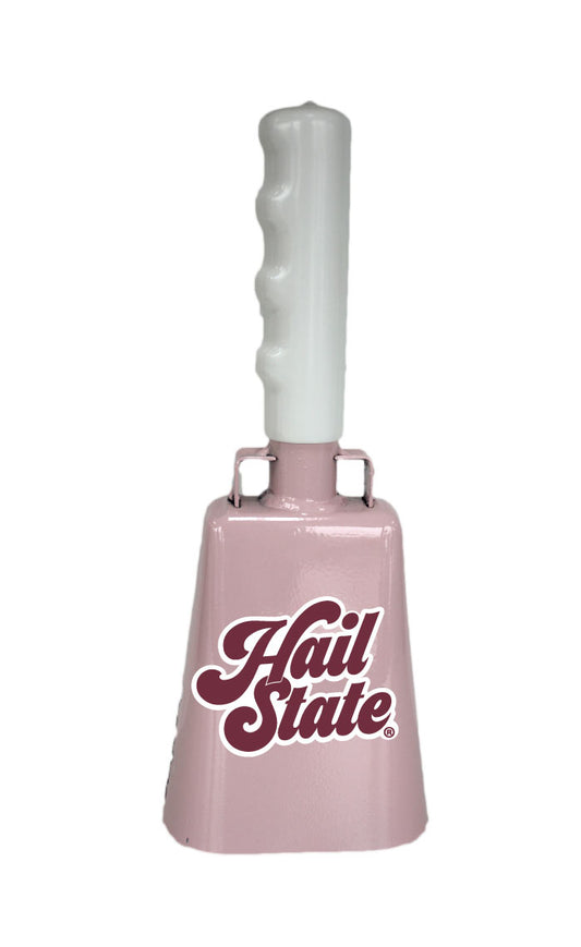Boxed: Medium Pink BullyBell with Maroon Hail State Decal
