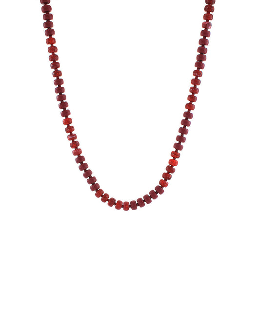 Maroon Beaded Necklace