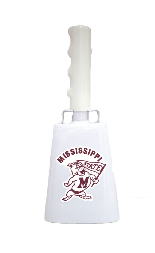 Boxed: Medium White BullyBell with Pennant Bully Decal