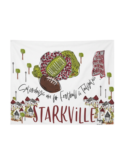 Saturdays in Starkville Fleece Blanket