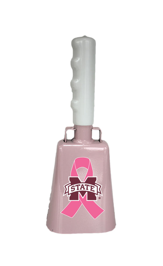 Boxed: Medium Pink BullyBell with Pink Ribbon Decal