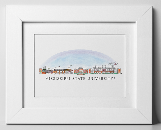 MSU Skyline Print