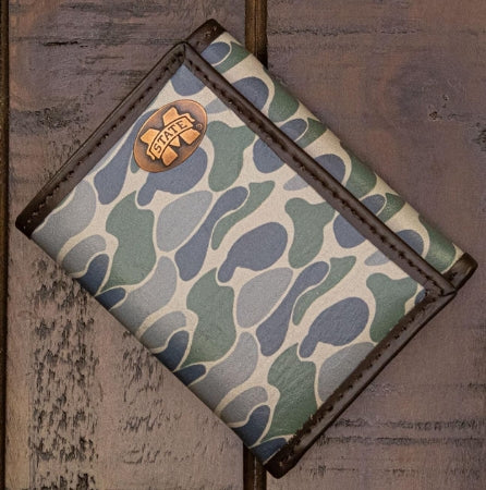 Camo M Banner Trifold Wallet