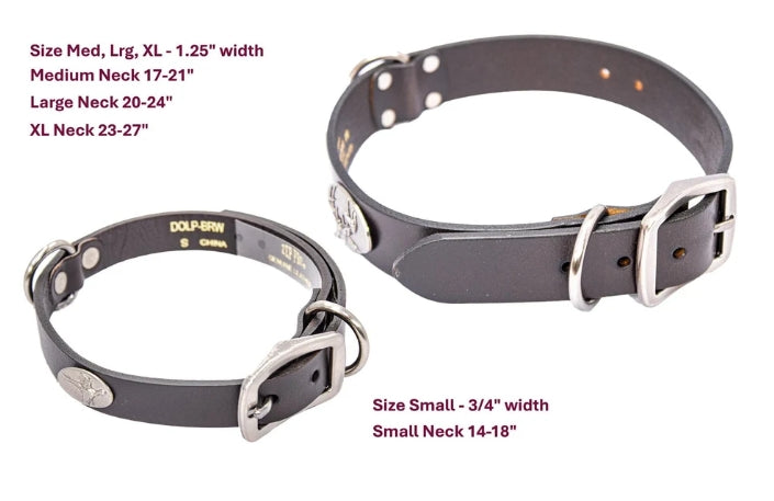 Embossed M Banner Dog Collar