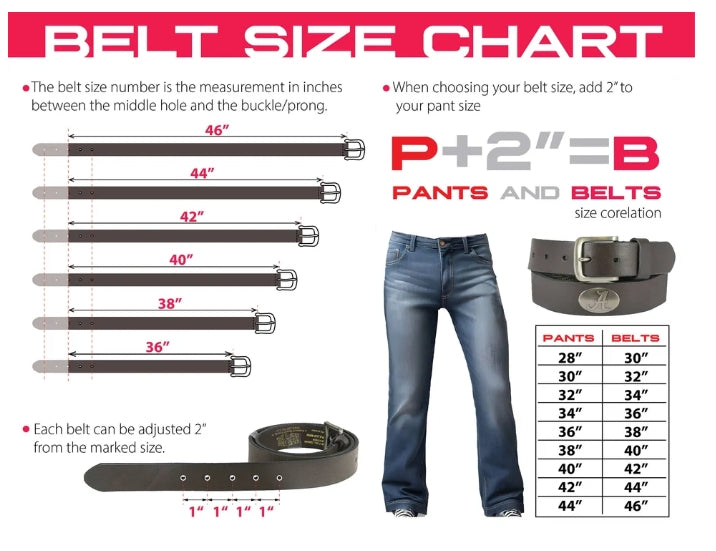 M Banner Conch Leather Belt
