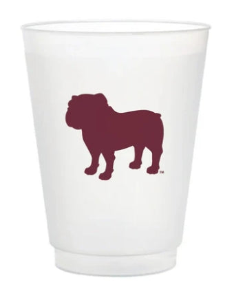 Bulldog Silhouette Flex Cup