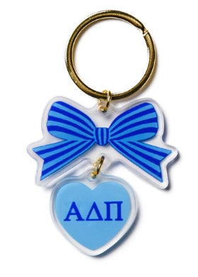 Sorority Acrylic Bow Keychain