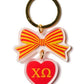 Sorority Acrylic Bow Keychain