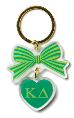 Sorority Acrylic Bow Keychain