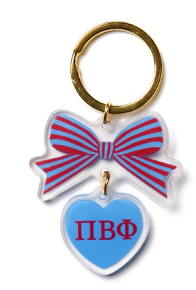 Sorority Acrylic Bow Keychain