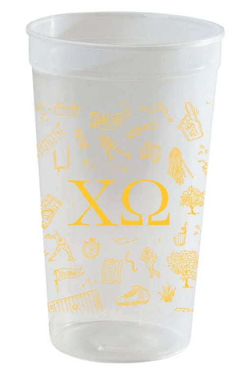 Sorority Football Toile Stadium Cup