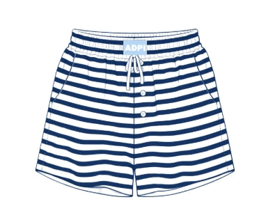 Alpha Delta Pi Stripe Shorts