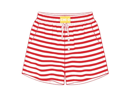 Chi O Stripe Shorts
