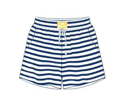 Tri Delta Stripe Shorts