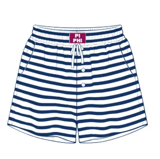 Pi Phi Stripe Shorts