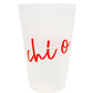 Sorority Script Frosted Cup