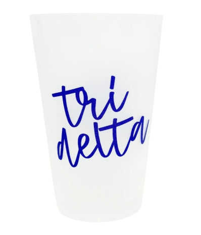 Sorority Script Frosted Cup