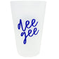Sorority Script Frosted Cup