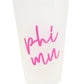 Sorority Script Frosted Cup