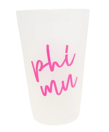 Sorority Script Frosted Cup